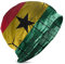 408 Mütze Ghana-Flaggendruck Schwarz, Winter Thermomützen Mehrweg Beanie Strickmütze Slouch Strickmütze Für Skifahren Sports Skating