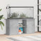 ZEYUAN Aquariumständer Betongrau 121x41x58 cm Holzwerkstoff, Aquarium Unterschrank, Aquarium Schrank, Aquariumschrank, Aquarium Tisch, Aquarium Stands