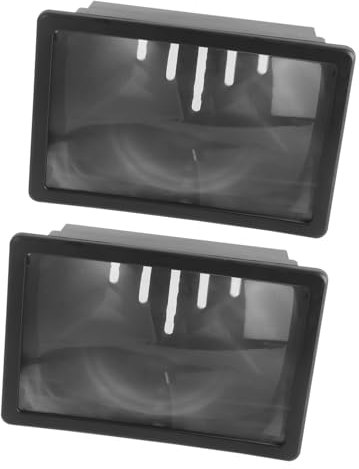 Gadpiparty Paquete De 2 De Pantalla De Teléfono Acrílicas Amplificador De Video 3D Soporte para Mayores Lupa De Pantalla De Teléfono Móvil para Leer Y Ver Videos.