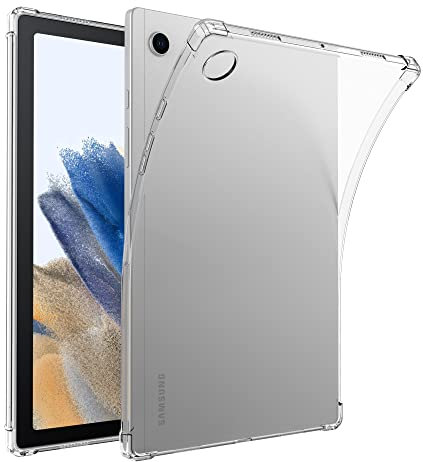 Asgens Custodia Trasparente per Samsung Galaxy Tab A8 10.5(SM-X200 X205), Cover Protettiva in Silicone TPU Sottile e Leggera per Samsung Galaxy Tab A8 10.5 2021