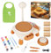 deAO Mini Ruota per Pittura,Kids Pottery Wheel Kits,su Ceramica per Principianti con Argilla da Modellare e Strumenti per Scolpire, Kit per Bambini, Arti e Mestieri con Ruota per Ceramica per Bambini