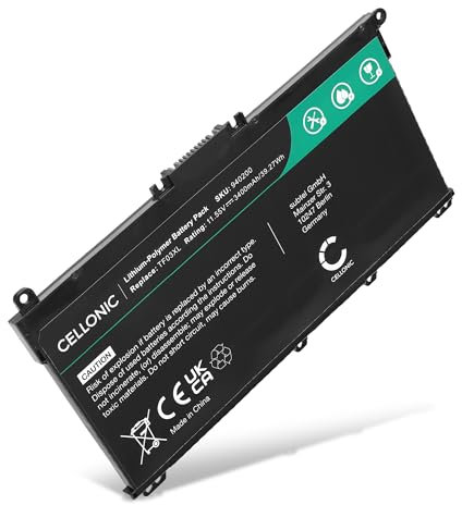 CELLONIC Batteria Compatibile con HP Pavilion 15, Pavilion 14, Pavilion x360 14, TF03XL, TF03041XL 3400mAh 11.55V Ricambio per Portatili, Notebook, Laptop