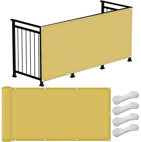 Sonnensegel Sonnenschutz 250 x 400 cm,(Nach Mass) Markisenstoff 98% Uv Schutz Wasserabweisend, Beschattungsnetz für Pergola im Freien,Für Balkon Garten, Creme Farben