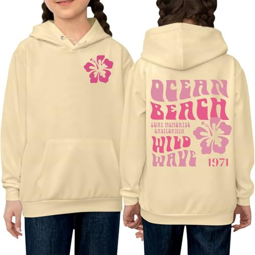 HGWOPGASD Y2K Sweatshirt Flower Pink Palm Puff Hoodie Blue Pink Pom Puff Hoodie Preppy Apparel Kids Hoodied Pink Palm Puff Hoodie Girls Pink Palm Hoodie Girls 10-12 Pink Palm Puff Hoodie For Kids