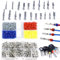 shengbowi Kit di connettori a perno crimpato per auto elettrica auto 1/1,5/1,8/2,2/2,3/2,5/2,8/3,5 mm maschi e femminili guarnizioni per fili rimozione kit attrezzi moto ATV filo Ni