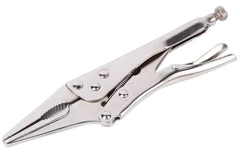 BJDSI 9 Long Nose Locking Pliers,Strength Spring,Anti-Rust,One-Handed Operation.