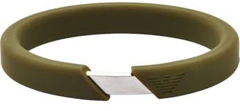 Emporio Armani Herrenarmband aus Leder oder Edelstahl mit Karabiner-, Schieber- oder Druckknopfverschluss, Siena Braun