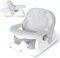 Orzbow Versátil Asiento Bañera Bebe, Estable Silla Bañera Bebe con Respaldo Regulable en Tres Posiciones para 3-24 Meses, Cómodo asiento baño bebe con Potentes ventosas & Barandilla desmontable, Gris