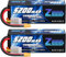 Zeee 4S Lipo 5200mAh 14,8V 120C RC Batterie avec Prise XT60 pour Voitures, camions, Buggies, truggy, Crawlers, Monstres, modèles de Loisirs RC à l'échelle 1/10 (2 pièces)