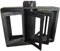 MagiDeal Porte-cartes photo rotatif à 12 poches, support d'affichage d'images, album photo transparent de bureau de 3 pouces pour cartes à, Noir