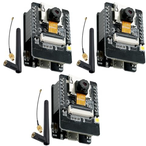 AYWHP 3PCS ESP32 CAM WiFi Bluetooth Board,ESP32 CAM MB Entwicklungsplatine ESP32 Dual-Core mit Kamera 2640 + 2,4 G Antennen IPEX, Micro USB, mit Steckplatz für TF-Karte, kompatibel mit Arduino