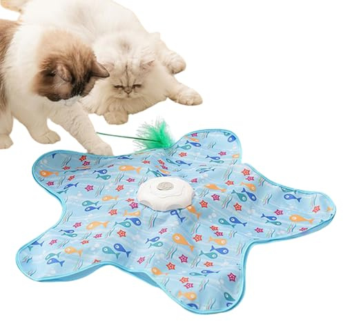 Interaktives Katzenspielzeug: Stimuliert täglich | sternförmiges Katzenspielzeug für Langeweile und Stimulation | Geschwindigkeitsspiele für Ment-Stimulationstraining