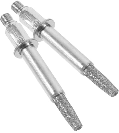 Lurrose 2pcs Chainsaw Grinding Stones Burr Sharpening Tool Compact Lightweight Chainsaw Sharpener Accessories for Precise Blade Polishing and Maintenance