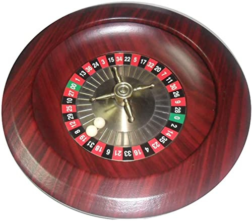 HTDRE Roulette-Set, 12-Zoll-Profi-Roulette-Rad aus Holz, Drehteller-Spieltisch, perfekt für einen Spieleabend zu Hause oder eine Clubparty