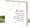 Wunderpixel® Holzbild Freunde sind wie Sterne - 15x15x2cm zum Hinstellen/Aufhängen, echter Fotodruck mit Spruch auf Holz - schwarz-weißes Wand-Bild Aufsteller zur Dekoration oder Geschenk-Idee