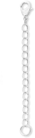 1pc Adabele Real 925 Sterling Silver Chain Extender Lobster Clasp 4 inch