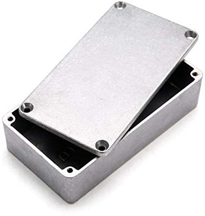 Enclosure Electronics MASO IP54 Gehäuse aus Aluminium, für Elektronikprojekte, Außengehäuse, mit Anschluss, silber