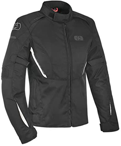 Oxford Iota 1.0 Ladies Waterproof Thermal Textile Motorcycle Jacket Tech Black/White Size 18