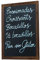 Pizarra negra marco madera vintage. 64 x 48 cm. Apta para tizas y rotuladores efecto tiza. Pizarra enmarcada en madera natural color nogal rústico. Ideal para decoración, hostelería, bares.