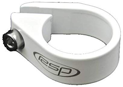 Raleigh RSP Road Mountain Bike Hybrid Bike Replacement Allen Key Seatpost Clamp 28.6mm Lightweight Alloy White Angled Slot for Carbon/Alloy Seatposts