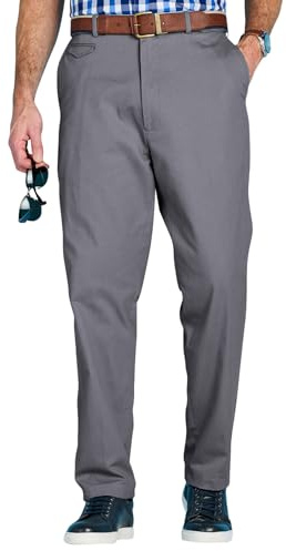 Pegasus Men's Cotton Chino Trousers with Stretch Waistband | Versatile, Comfortable & Stylish Smart Casual Pants