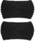 2PCS Women Ear Warmer Headband Autumn Winter Warm Knitted Hairband Twisted Headbands Elastic Crochet Hair Wrap (Black)