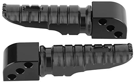 Akozon Fußrasten hinten Fußstützenpedale Aluminiumlegierung für Ninja 250 Z800 Z650 Z900 Z1000SX(schwarz)