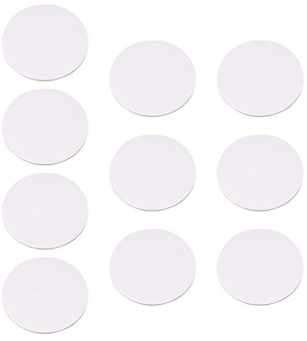 Craft Lot de 10 tableaux ronds en toile blanche vierge pour peinture à l'huile pour artistes
