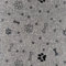 novely® OXFORD 330D | Polsterstoff Dekostoff Geprintet Außenbereich | Knochen Pfoten Black Meliert | Meterware | 1lfm