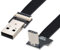 chenyang Câble plat USB C 2.0 mâle vers USB C mâle coudé à 90 degrés vers le haut pour transfert de données, câble de charge flexible 0,2 m