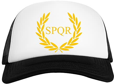 Camp Jupiter SPQR Weiß Schwarz Unisex Baseball Cap White Black