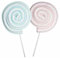 Lecca Lecca MarshMallow Roller bisnco/rosa e bianco/celeste Candy marshmallow Party Baby Shower (MIX (2PZ ROSA E 2PZ CELESTE))