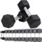 Miweba Sports Hexagon Hanteln HGH100 | 2,5-30kg - 𝐏𝐫𝐨𝐟𝐢 Hantel - Hantelset - Kurzhanteln - Gusseisen - Ergonomischer Griff - Einzelhantel - Hantel Set - Dumbbell (5.0 kg, Hantelpaar)