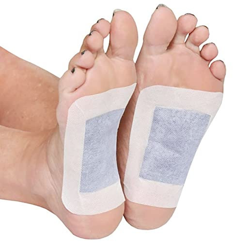 Detox Fußpflaster 60 Stück Pflaster Entgiftungspflaster Füße Detox Foot,Natürliche Detox Fußpads mit Bambusessig und Ingwer-Pulver,Foot Patch für Stressabbau & Tiefschlaf,um Entfernen von Körpergiften