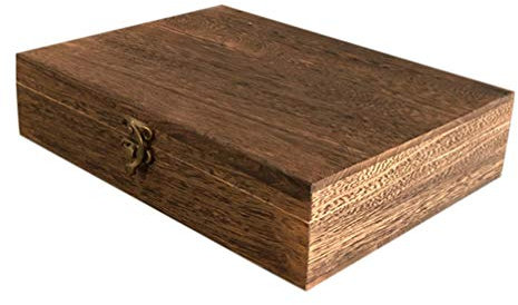Housoutil 1 Pc Caja De Almacenamiento De Madera Contenedor De Lápiz Cajas De Recuerdo Con Cerraduras Caja De Baratijas De Madera Estuche De Recuerdo Retro Portadocumentos Rural La Medalla
