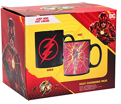 The Flash Tazza da lavoro, colore Change Heat Reveal, DC Comics, 400 ml, idea regalo
