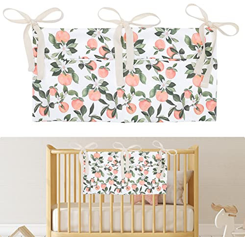 Baby-Kinderbett-Organizer Bett-Aufbewahrungstasche 2 Taschen zum Aufhängen Windeln Kinderzimmer Organizer für Windeln Spielzeug Kleidung