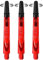 Harrows Darts Technology Carbon 360 Shafts, Rotating Carbon top von Thor-Sports (midi, red)