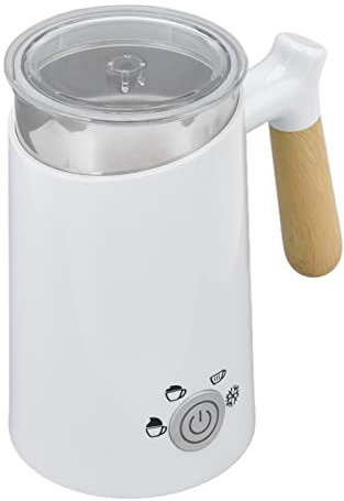 Creatore Automatico di Schiuma Calda e Fredda, Quattro Funzioni Principali Intelligenti Montalatte Elettrico Montalatte Esterno in ABS per Uso Domestico (Spina UE 220V)