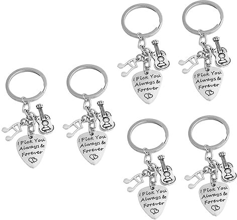 Abaodam 6pièces Pendentifs Alliage De Zinc Pour Clés Et Porte-clés Créatifs Pour Amateurs De Musique Design Unique De Voilier