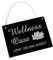 Wellness Oase Schild aus Schiefer Schiefertafel graviert - Gönn Dir eine Auszeit Türschild Deko Spa Sauna Wellnessoase 22 x 16 cm