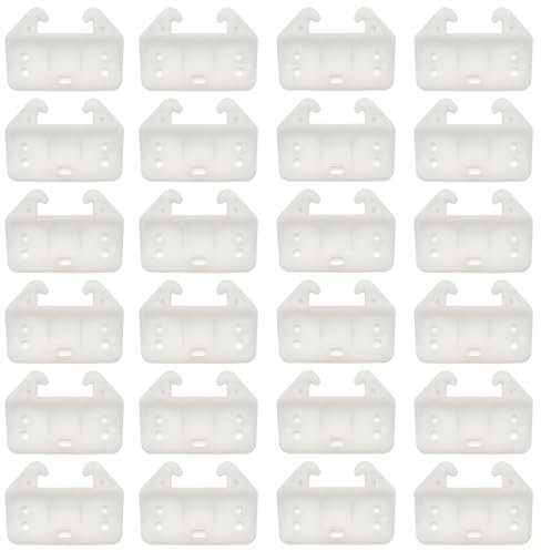 WOOPSOO 24 Stück Schubladenführungen Kunststoff Schubladenschienen Führungsschienen hinten Ersatz Schubladenschienen Führungsschienen für Küche Schublade Schienen Schrank
