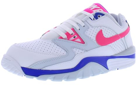 Nike Air Cross Trainer 3 Low Men's Shoes (FN6887-100, White/Racer Blue/Flat Silver/Hyper Pink) Size 9.5