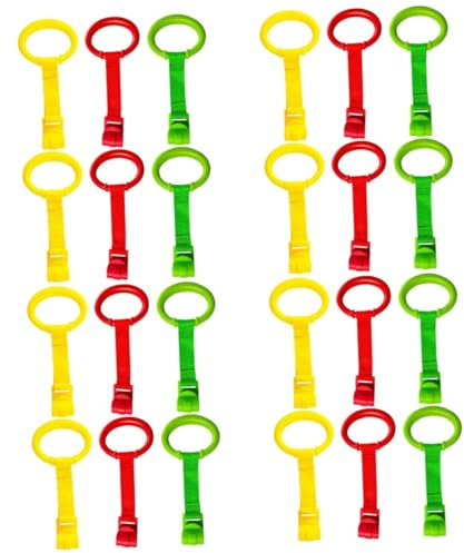 Garneck Stk Baby-Zuglasche baby lernspielzeug Baby zeug Babypuppenbett tragbares Kinderbett Kinder Lernwerkzeuge Krippe hängender Ring anschließen Hebering Bett wagen