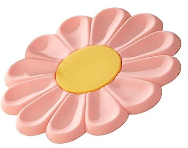 Cabilock Alfombrilla De Silicona Floral Cojín Calor para Mesa Mantel De Silicona Resistente Al Calor