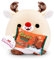 Snackles Christmas 35 cm, Reindeer and Reese's Peanut Butter Trees by ZURU Cuddly Squishy Comfort Plush with License Snack Brand Accessory (Reindeer, Reese's Peanut Butter Trees)