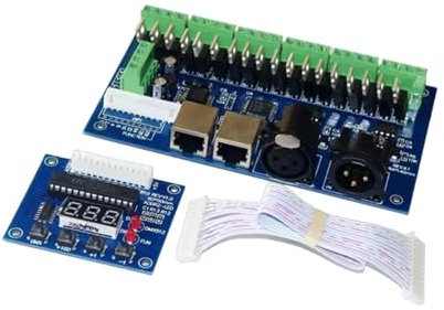 Ingresso DC12V-24V Dimmer WS-DMX-18CH-LED Decodificatore LED 1A*18CH Controller LED DMX a 18 canali