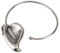 Fcnjsao Übertriebene, plissierte Metall-Halsreif, offen, stilvolle Metall-Blumen-Choker-Halskette, Damen-Party-Halskette, Metall