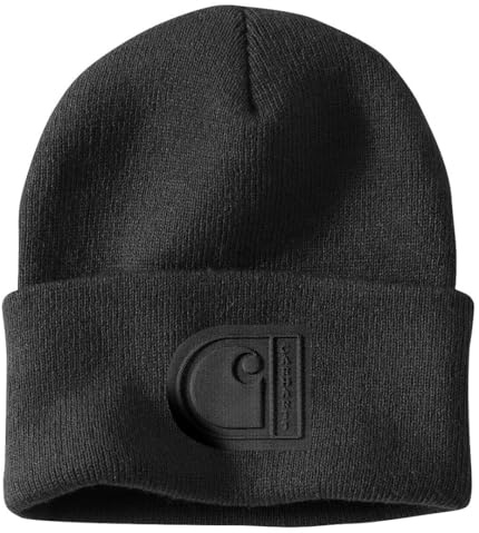 Carhartt Men's Knit Cuffed C Patch Beanie Hat
