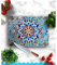 Planche à découper en verre trempé 20 cm x 30 cm | Planche à découper tolérante à la chaleur | Plateau décoratif à motif marbre pour cuisine (noir S) (2, carreaux turcis)
